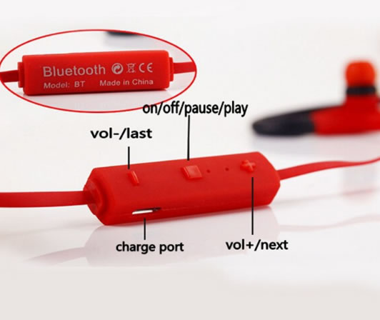 Bluetooth наушники BT-1 кнопки управления