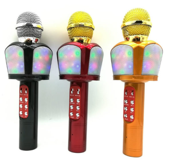 Караоке микрофон ZBX-918 с цветомузыкой и FM