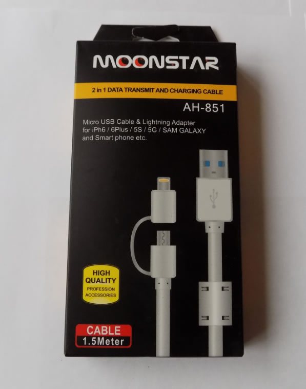 USB-кабель microUSB адаптер со стабилизацией напряжения Moonstar AH-851