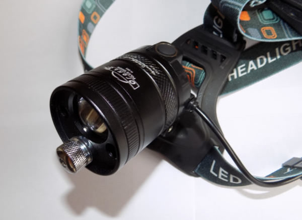 Налобный фонарь с лазерной указкой Огонь H-353