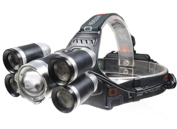 Налобный фонарь P-T15C-T6 ZOOM (HL-8230 T6) пять светодиодов