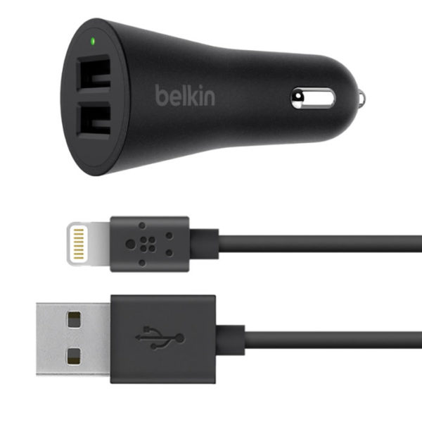 Автомобильный адаптер Belkin USB to Lightning для зарядки